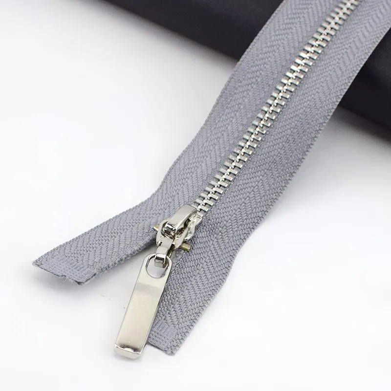 gray silver 3 шт. Meetee 3#20 см металлическая молния Медь зуб Closeend застежка-молния одежда джинсы карман на молнии сумки кошелек Ремонтный комплект аксессуары - Цвет: gray silver