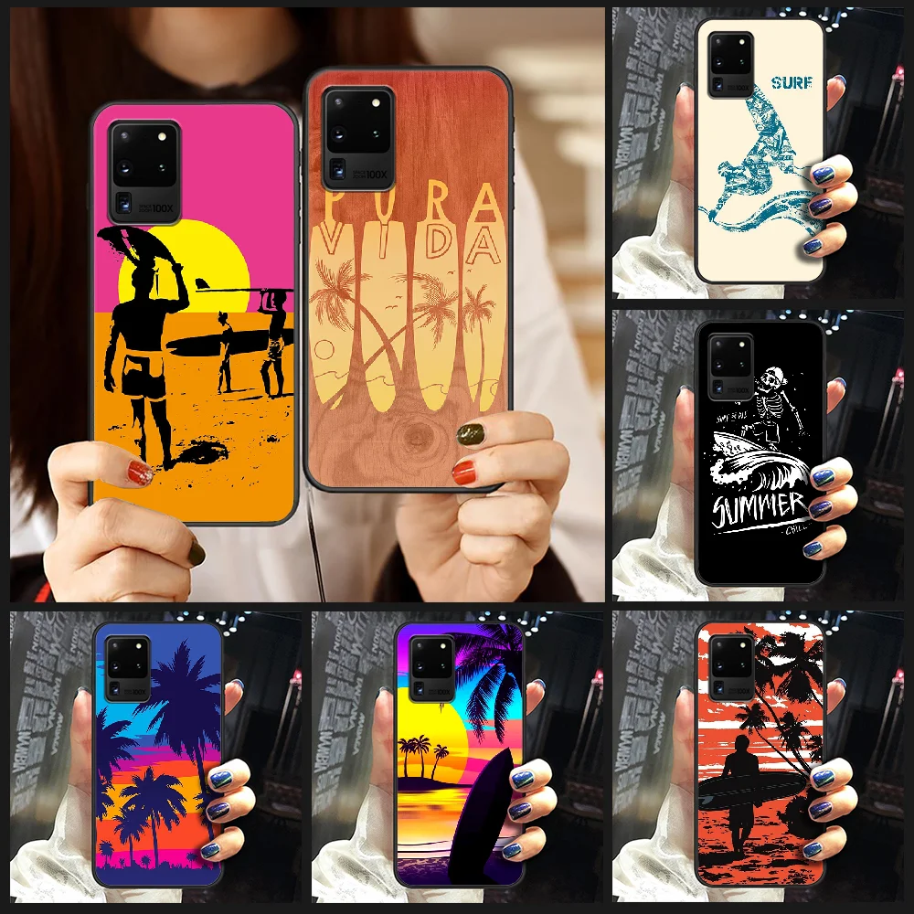 Фоны для фотографирования морские волны крышкой чехол телефона Корпус Samsung Galaxy S 6