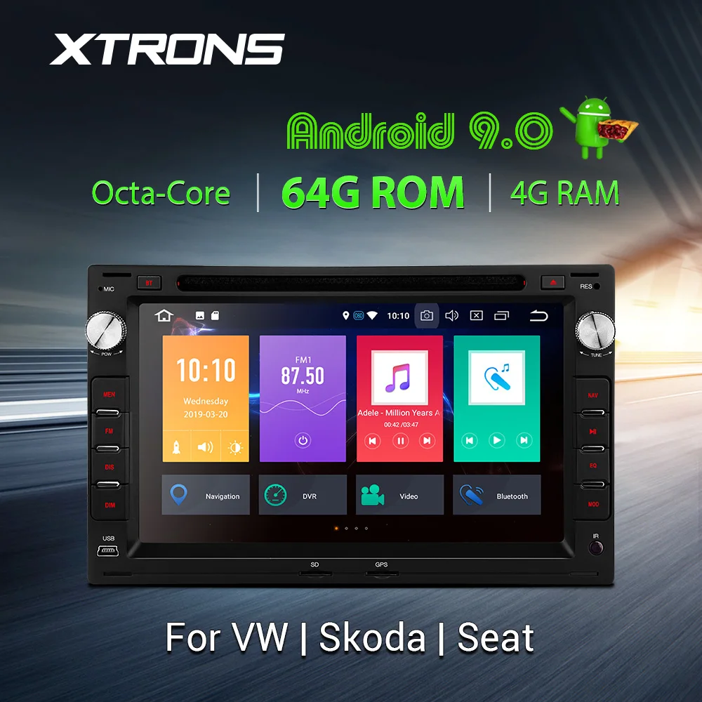 Автомагнитола XTRONS на Android 9 0 PX5 мультимедийный DVD плеер с GPS для VW Volkswagen Tiguan Bora Golf IV