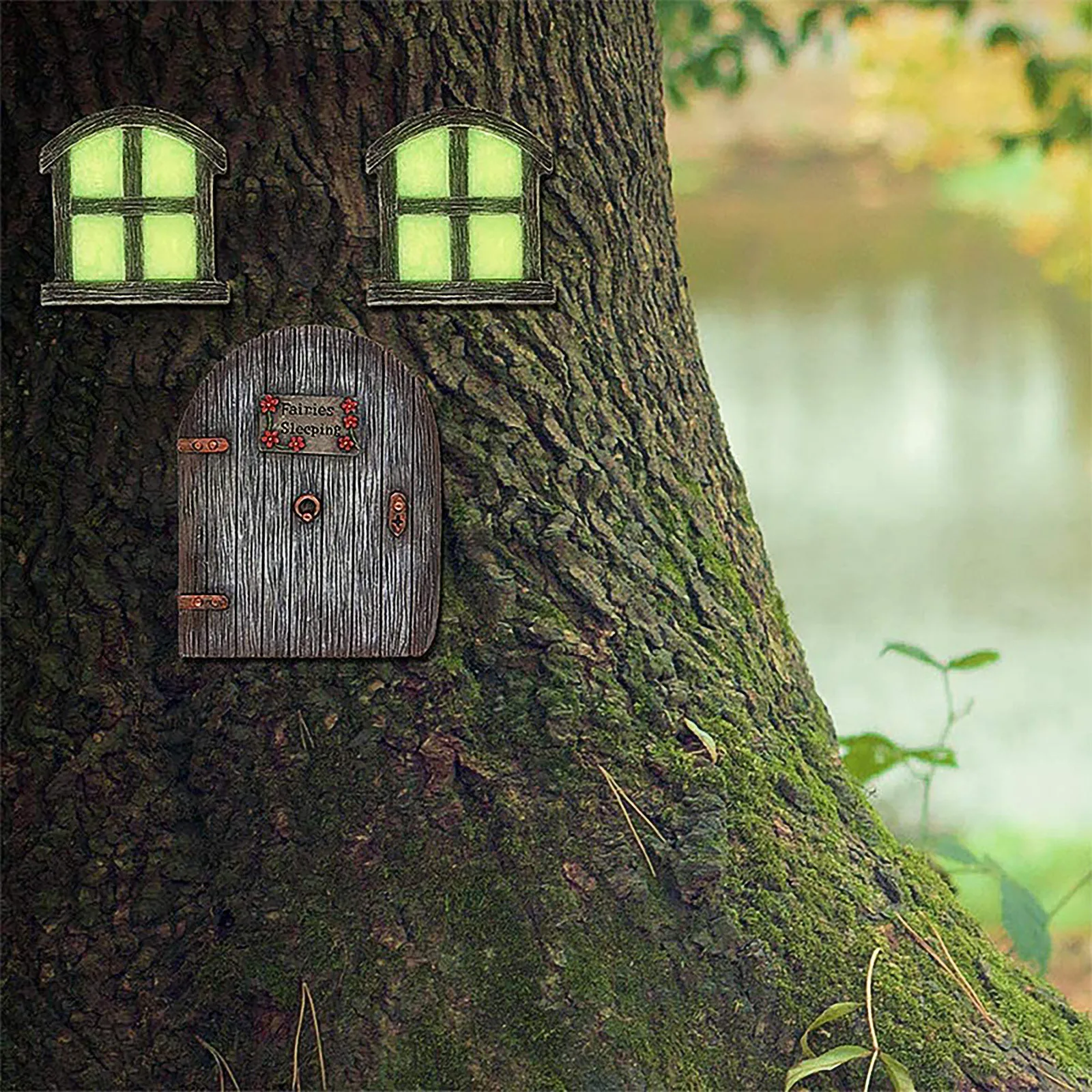 

Garden Decoration Doors And Windows Resin Handicraft Ornaments Pendant decoracin de habitacin