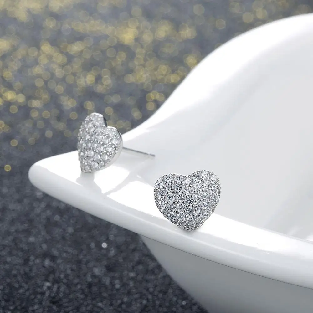 Женские серьги гвоздики из серебра 925 пробы с цирконом|silver stud earrings|sterling silver earringsstud