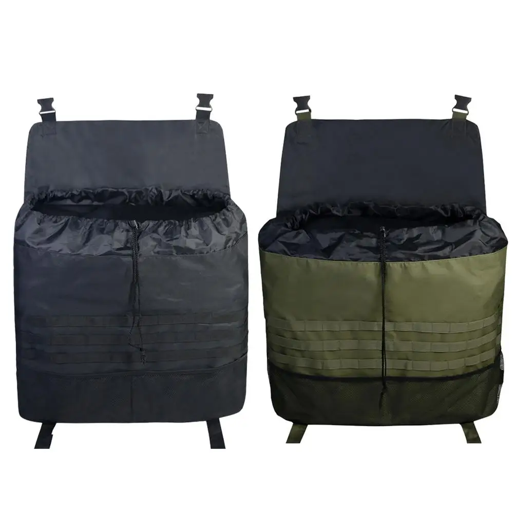 

Spare Tire Trash Bag Sturdy Cargo Spare Tire Storage Bag Universal Multi-Pockets Spare Tire Garbage Bag With Adjustable Straps
