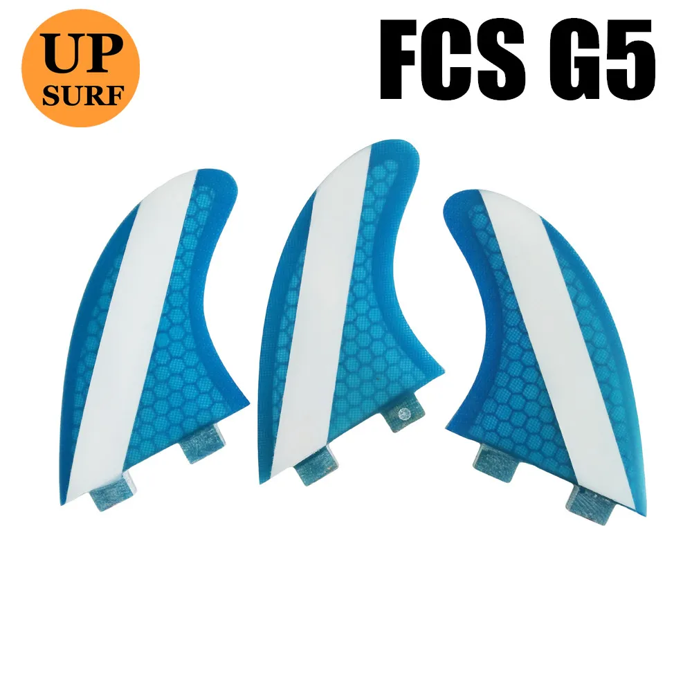 Новый FCS плавник G5 синий сотовые плавники Бесплатная доставка подруливающие