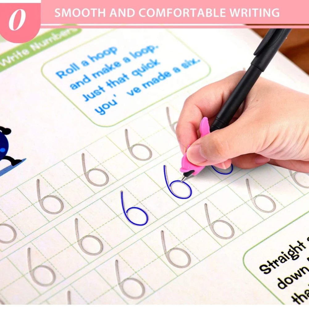 

Magic Practice Copybook English Tracing Grooves design Baby Writing Drawing Book PUO88