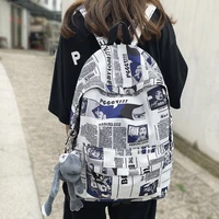 female trendy men backpack cool girl student male school bag ladies fashion laptop nylon backpack women book boy bags travel new