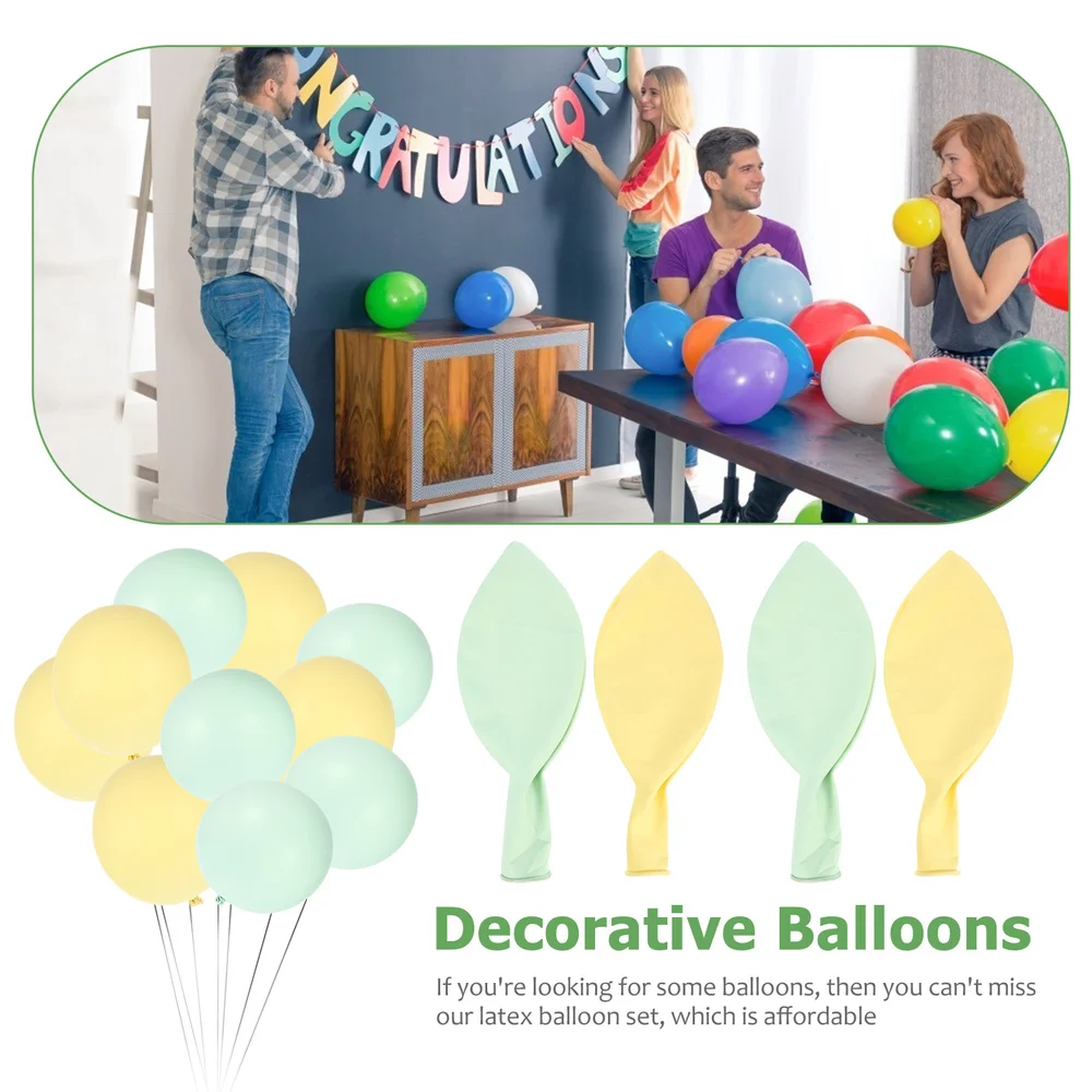 

2Pcs Latex Party Balloons Decorative Balloon Home Festival Wall Balloon Ornament