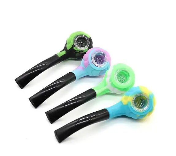 Портативная стеклянная трубка для курения прочный фильтр табачной трубы