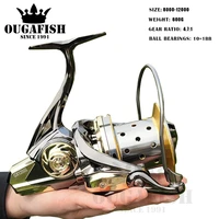 big fishing reel full metal spinning reels carp 111bb carretel peche de la carpe fish light weight 600g moulinet accessories