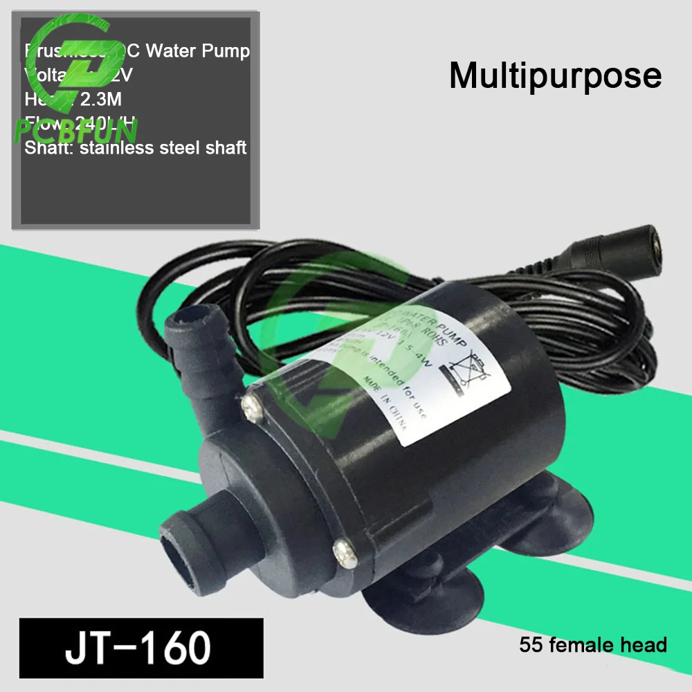 JT-160A DC 6-12V 240L/H микро аквариум погружной мини Электрический водяной насос для