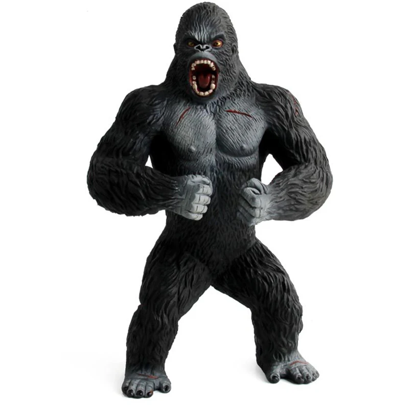 

King Kong Gorilla Action Toys Figures Orangutan Cartoon Figurines Collection Model Big Chimpanzee Animal Dolls Boy Children Gift