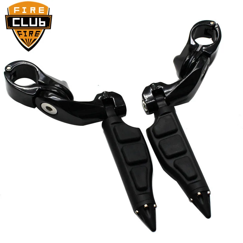Motorcycle Short Angled Adjustable Highway Footpeg Mount Kit Footrest For Honda Suzuki Harley Kawasaki | Автомобили и мотоциклы