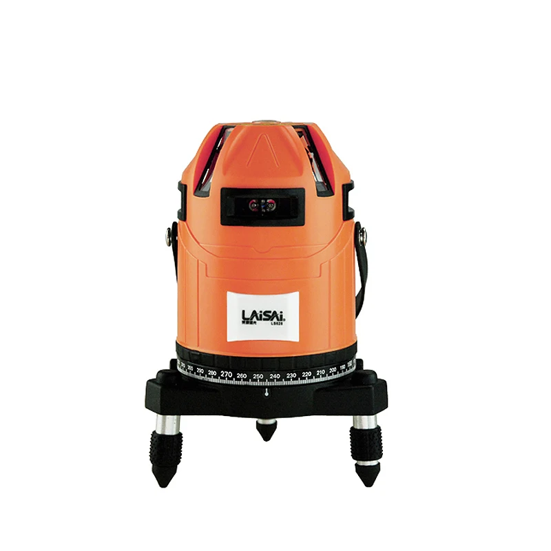 Лазерный уровень LaiSai LS628 8 линий красный самонивелирующийся горизонтальный и