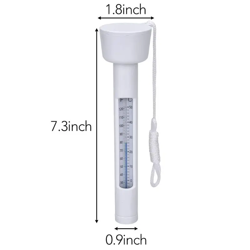 

Large Floating Pool Thermometer Pro Water Thermometers for Outdoor Indoor Swimming Pools Spas Hot Tubs Fish Ponds