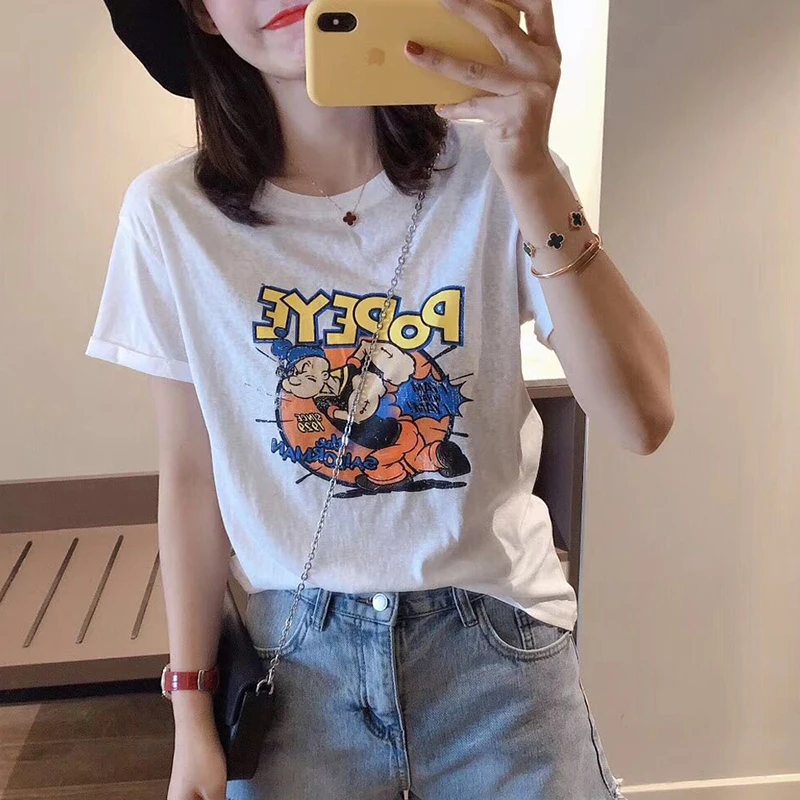 

Tops Blue T Shirt Women Short Sleeve Tshirt fuchsia