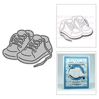 2021 new little one baby shoes metal cutting dies for diy scrapbooking decor and card making paper craft embossing no stamps
