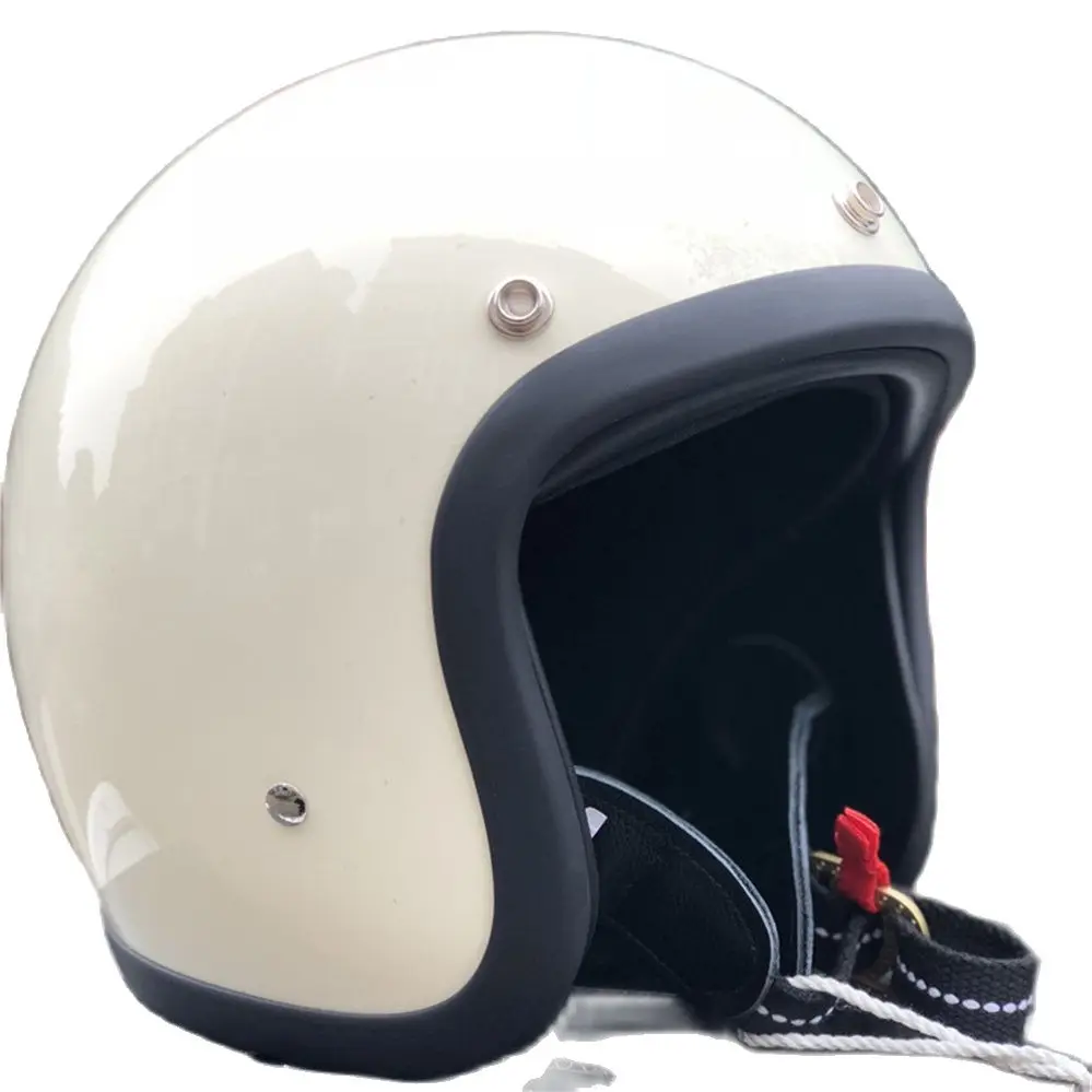 

Genuine TT&CO Scooter Motorcycle Helmet Retro Vintage LightWeight Shell Fiberglass Open Face Jet Helmets Man Woman Moto Casco