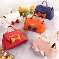 10pcs small handbag gift bag lipgloss cosmetic packaging boxes wedding party favors baby shower cookies candy chocolate gift box