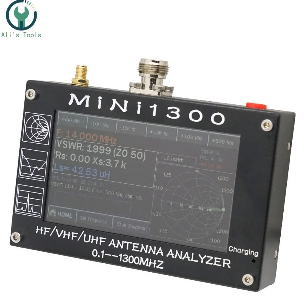 Анализатор частоты MINI1300 5 В/0 1 А HF VHF UHF 1300 0 МГц|Измерители частоты| |