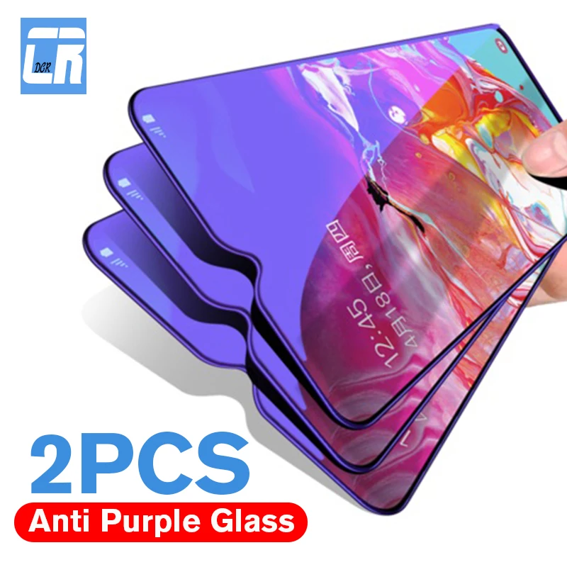 Закаленное стекло 2.5D с защитой от синего света для Huawei P Smart Y5 Y6 Y9 2019 Z Plus Nova 3 5t 5i 7i 2