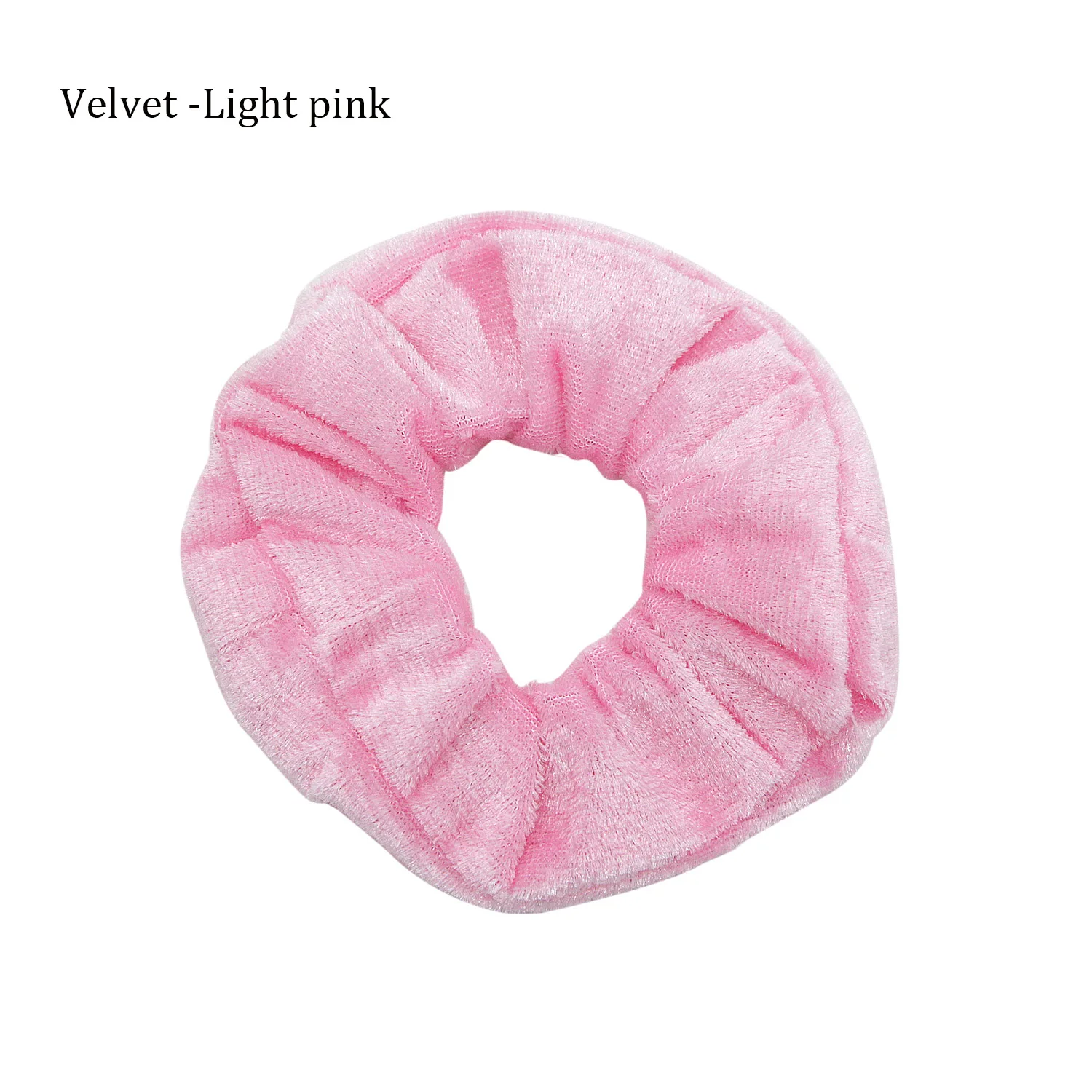 Velvet -Light pink Резинка для волос, резинка для волос, резинка для волос, держатель для хвоста, жемчужные бусы, женские резинки для волос, аксессуары для женщин - Цвет: Velvet -Light pink