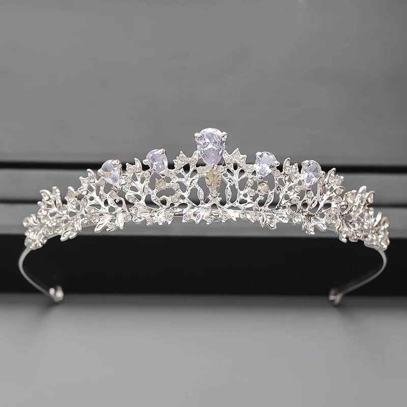

Silver Color Crown and Tiara Hair Accessories For Women Wedding Accessories Crown For Bridal Crystal Rhinestone Tiara Diadema