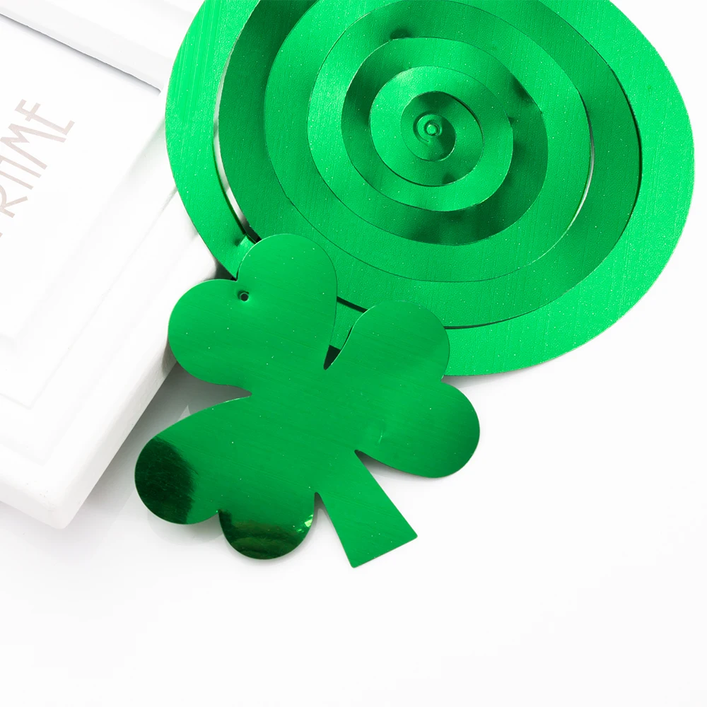 Новый Набор 6 ирландский праздник день cвятого Патрика шамрок висячий из ПВХ и