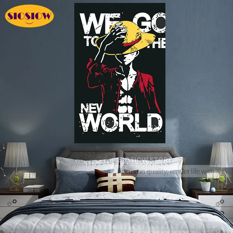 Полноразмерная/круглая Алмазная картина 5D Сделай Сам цельная вышивка Луффи