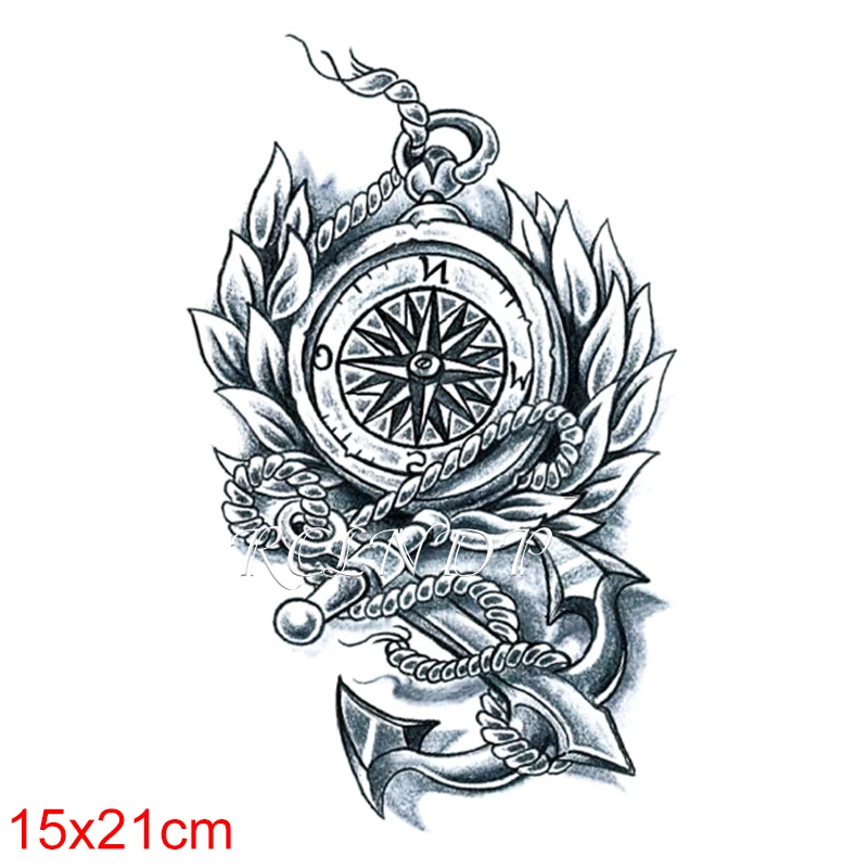 Водостойкая Временная тату-наклейка большой размер флэш-тату имитация тату