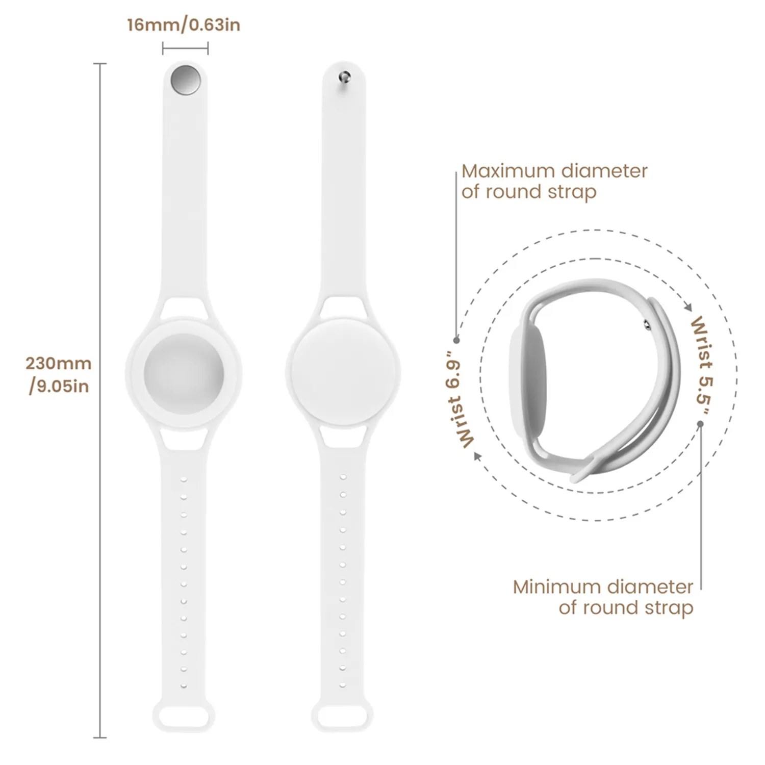 

Soft Silicone Watch Bands Case for AirTags Strap Anti-Scratch Protective Cover Accessories for apple Air Tag