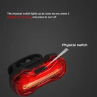 2021 USB перезаряжаемая Водонепроницаемая велосипедная светодиодная лампа, задний мигающий велосипедный задний фонарь для велосипеда, безопасный задний фонарь для горного велосипеда