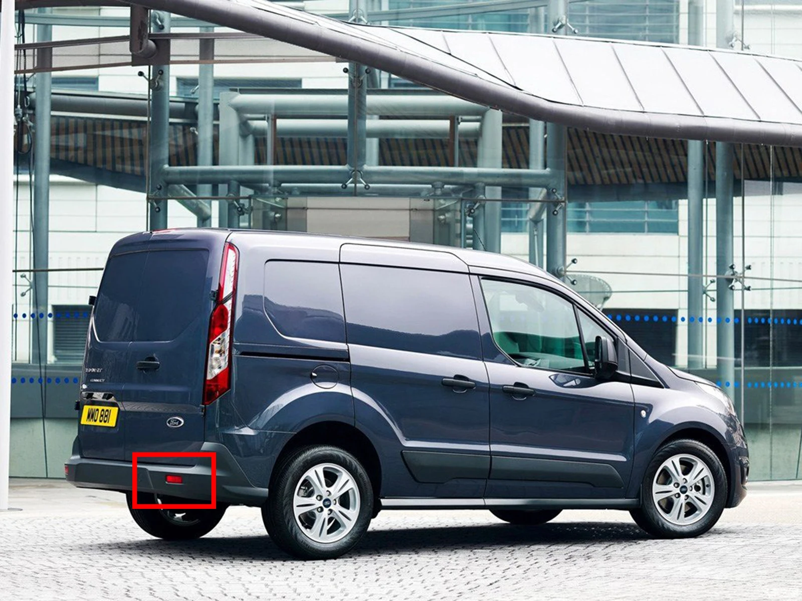 ANGRONG 2x отражатель заднего бампера красная линза слева и справа для Ford Transit Van Custom