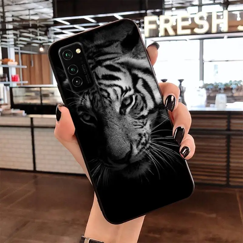 Чехол для телефона с изображением белого тигра животного Samsung S20 plus Ultra S6 S7 edge S8 S9 S10