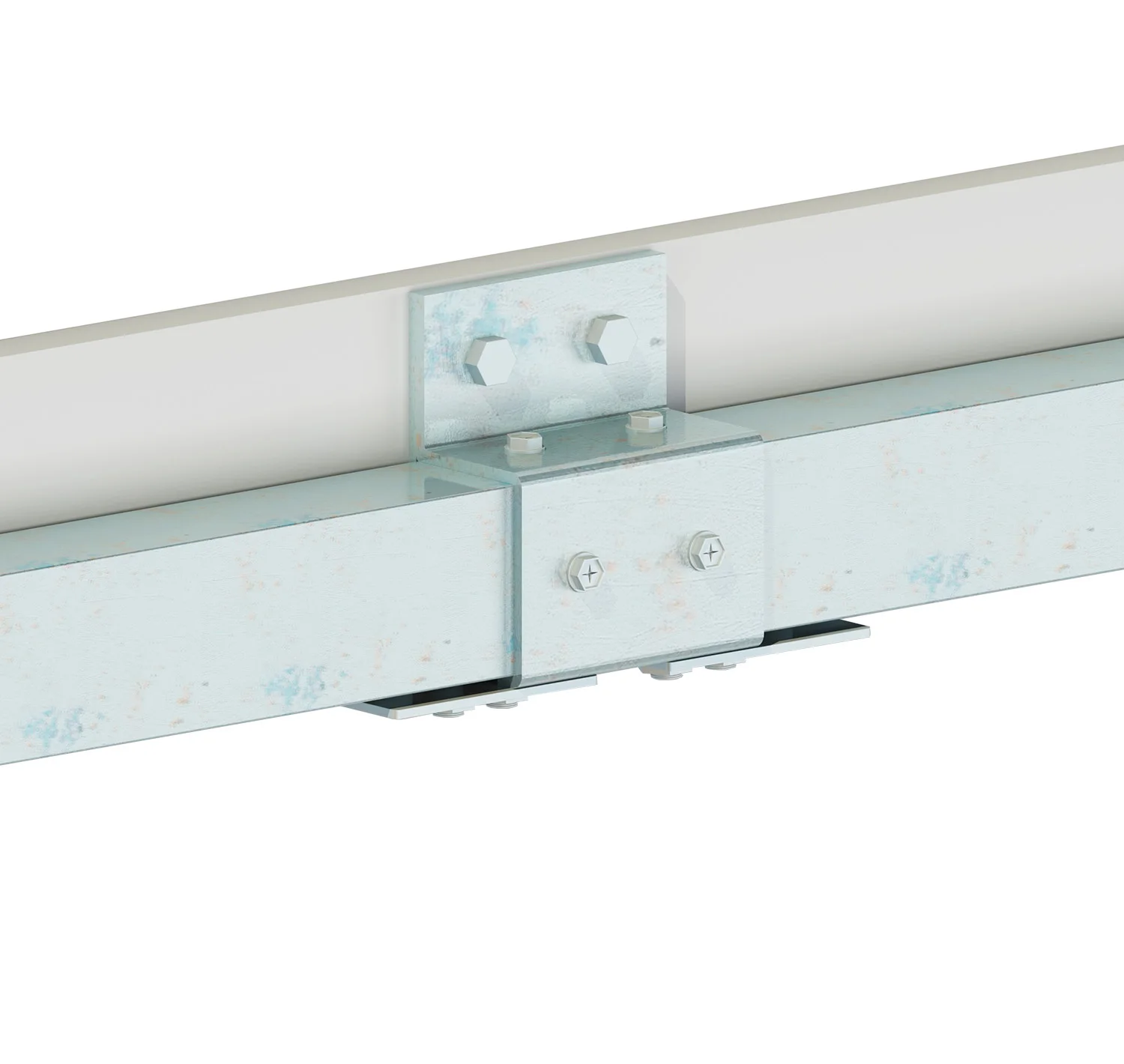 DIYHD 5FT-8FT сырье Оцинкованная Коробка трек оборудование для раздвижной двери сарая для наружной двери сарая