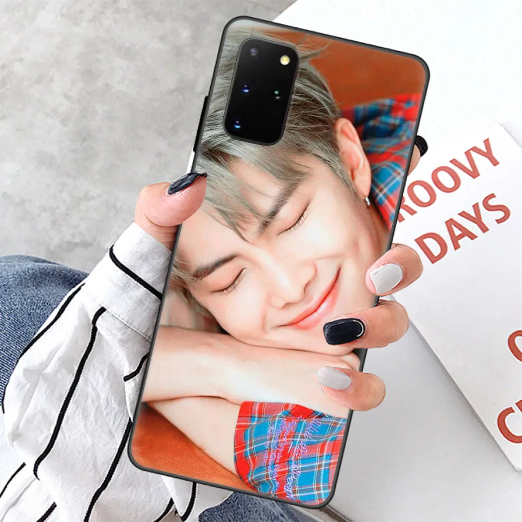 Мягкий силиконовый чехол для Samsung Note 10 S10 Lite S20 Plus Ultra A91 A81 A71 A51 черный телефона Suga K