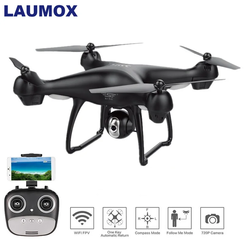 LAUMOX S70W gps Дрон с 720 P/1080 P HD камерой Регулируемый Широкоугольный FPV Профессиональный
