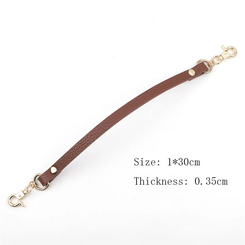 

New 30cm Short PU Leather Shoulder Bag Strap O Bag Handles DIY Replacement Purse Handle for Handbag Belts Strap Bag Accessories