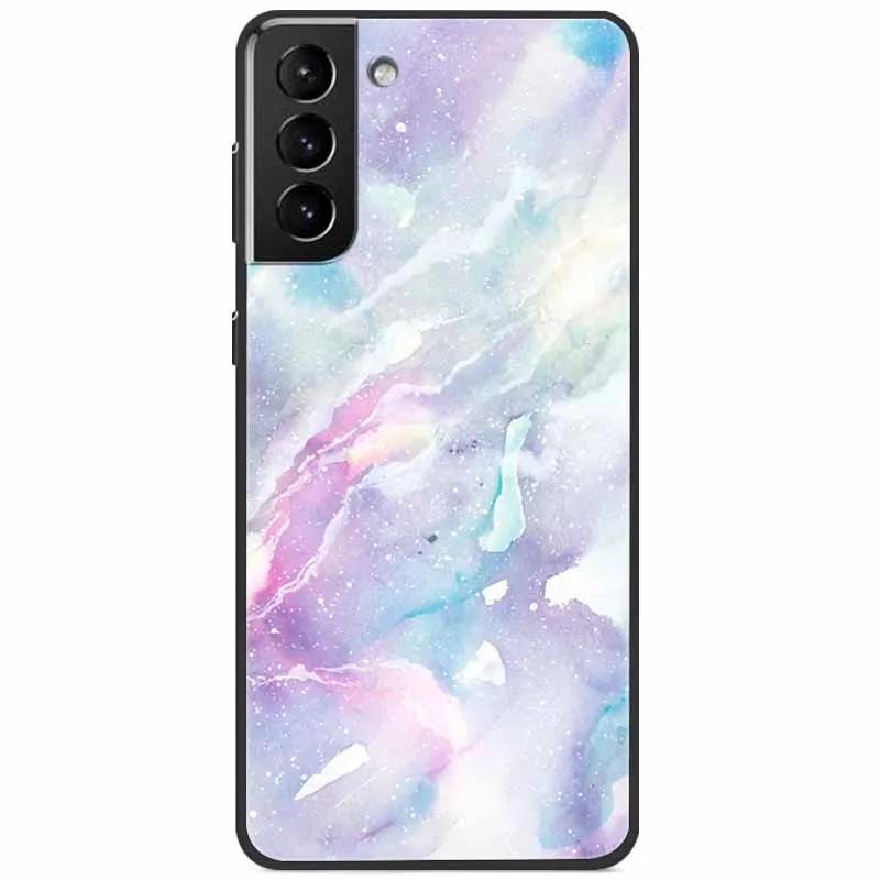 Чехол для Samsung S21 FE Plus Ультра мягкий силиконовый мраморный ТПУ чехол телефона Galaxy