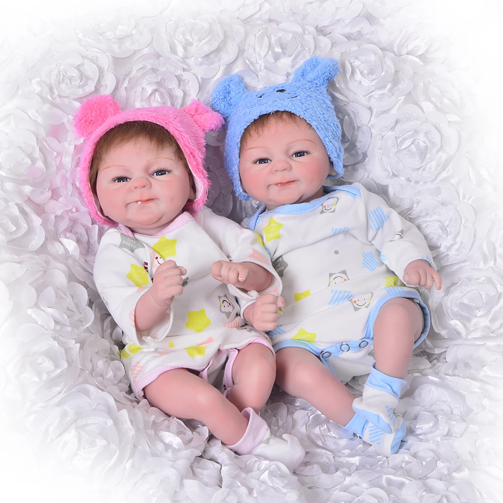 Реалистичная 17 дюймов Bebe Кукла реборн игрушка 42 см силиконовая кукла реборн Младенец Девочка Мальчик Близнецы новорожденный малыш кукла подарок