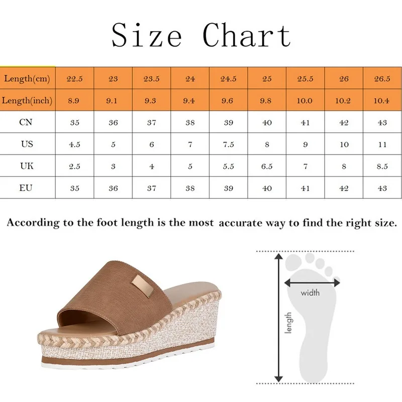 

Litthing Summer Wedges Slippers Platform High Heel Women Slipper Ladies Outside Shoes Basic Clog Wedge Slipper Flip Flop Sandals