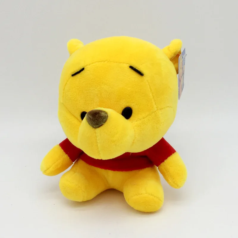 12-20cm Winnie the Pooh Bear Tiger Pig Anime Cute Cartoon Plush Dolls Toys Keychain Pendant Room decoration Kids Birthday Gift - купить по
