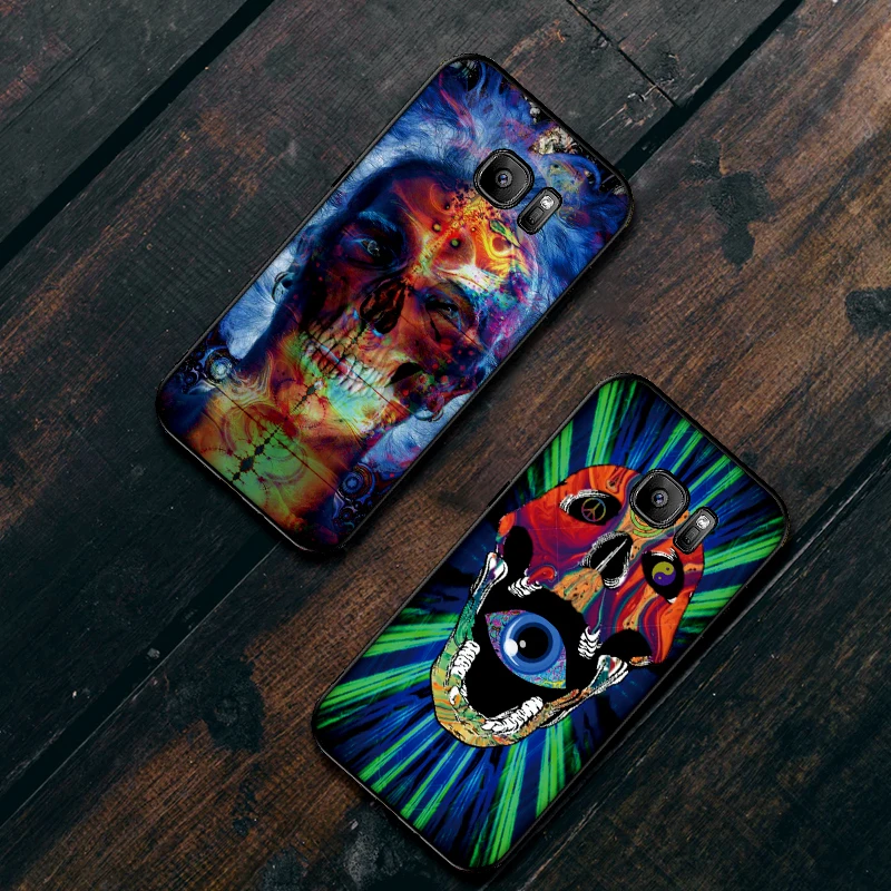 Psychedelic Art Peace чехол для samsung S6 S7 EDGE S8 S9 PLUS Мягкий силиконовый S10 NOTE 8 9 M10 M20 M30 Coque Funda |
