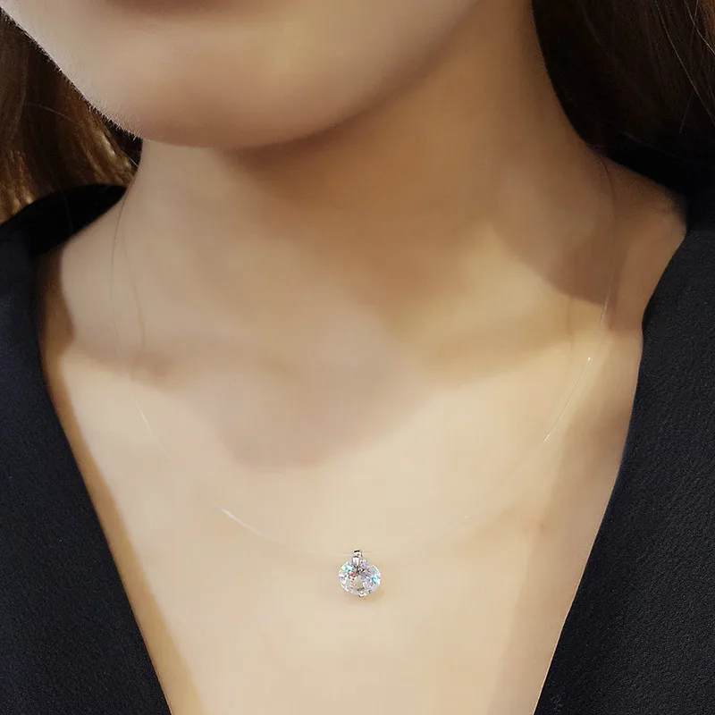 Лидер продаж ожерелья в форме слезы 2018 прозрачная леска ювелирные изделия