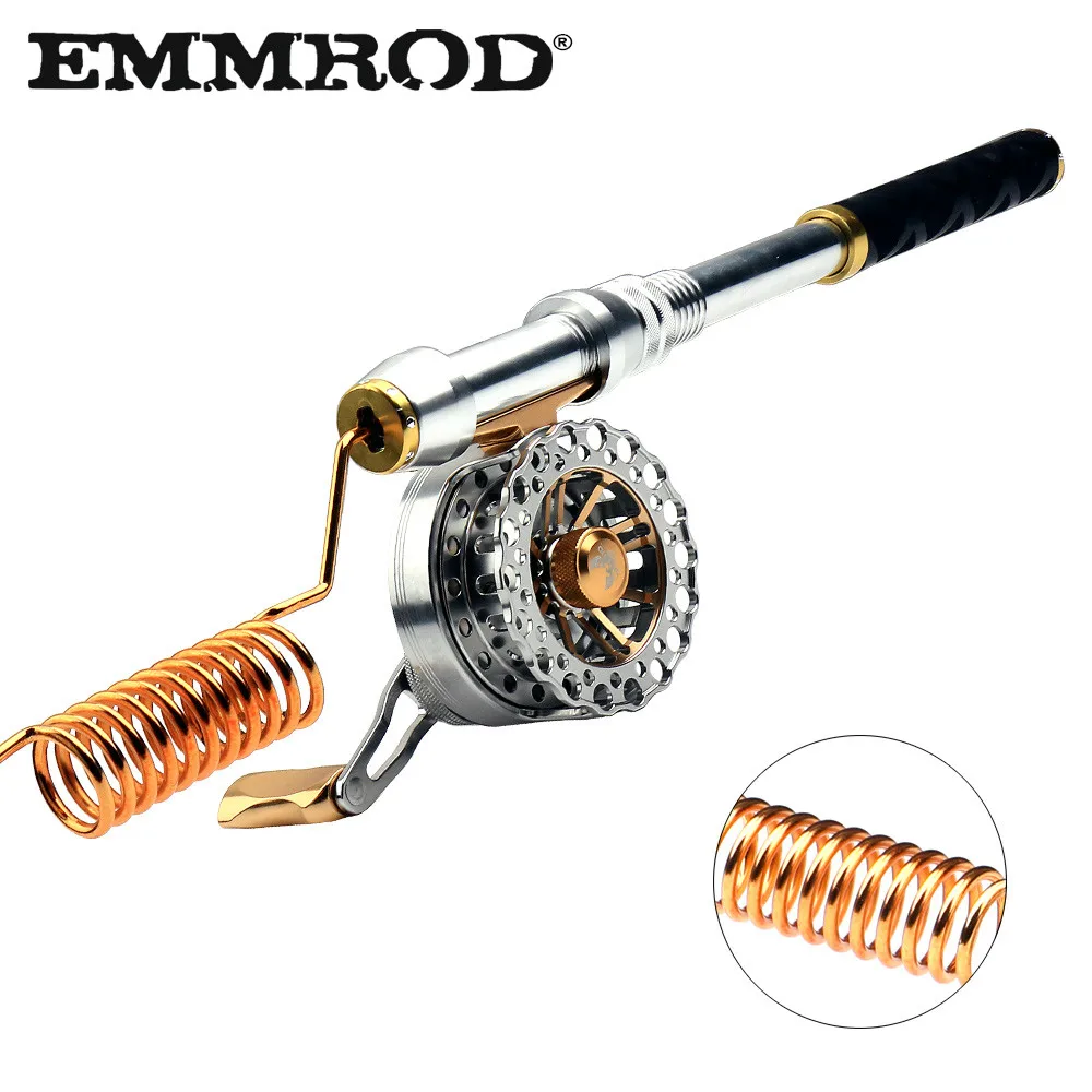 EMMROD 56CM Aluminum alloy retractable handle Ice fishing Rod Fishing supplies IZL-SP enlarge