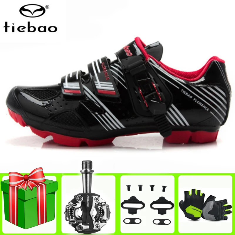 

Tiebao sapatilha ciclismo mtb Cycling Shoes add Pedal set Auto-lock Mountain bike Bicycle Riding men Sneakers women Non-slip