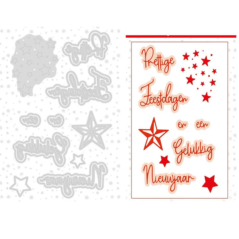 

Merry Christmas Metal Cutting Dies And Stamps New Arrival 2021 Stencils For Decoration Die Cutters For Scrapbooking Stamping