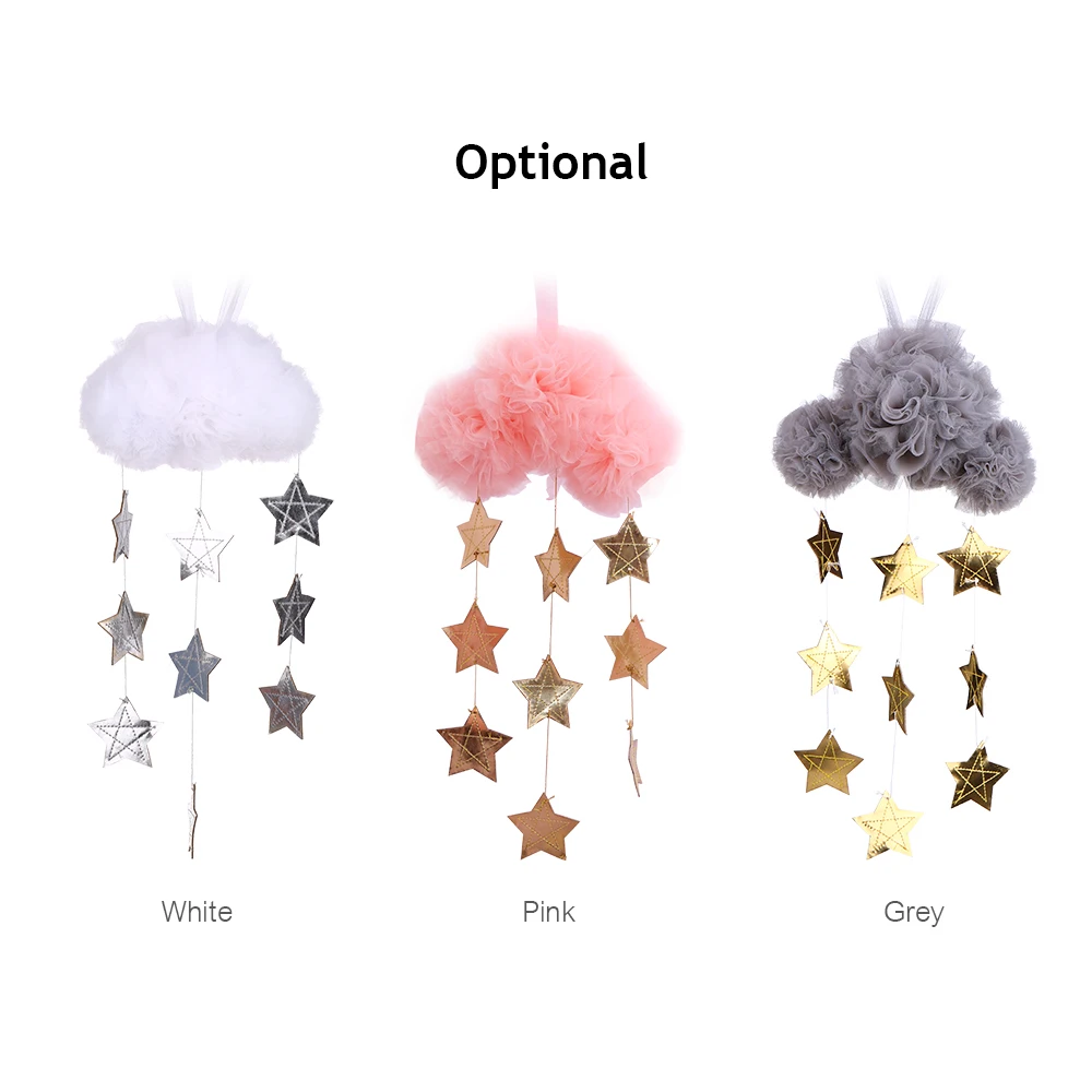 Детские потолочное украшение для мобильного телефона сетка облако и звезды