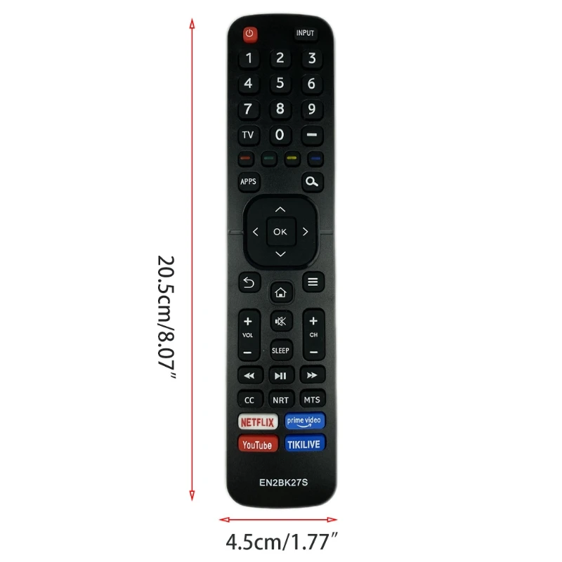 

EN2BK27S Remote Control For Sharp TV With Tikilive Netflix You Tube Button E56B