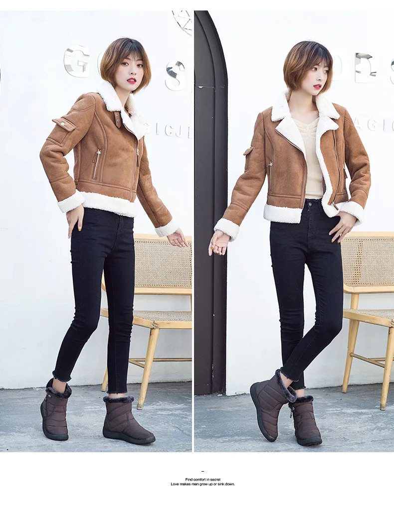 Ankle Boots For Women Boots Fur Warm Snow Boots Female Winter Shoes Women Waterproof Padded Boots Winter Booties Women Footwear