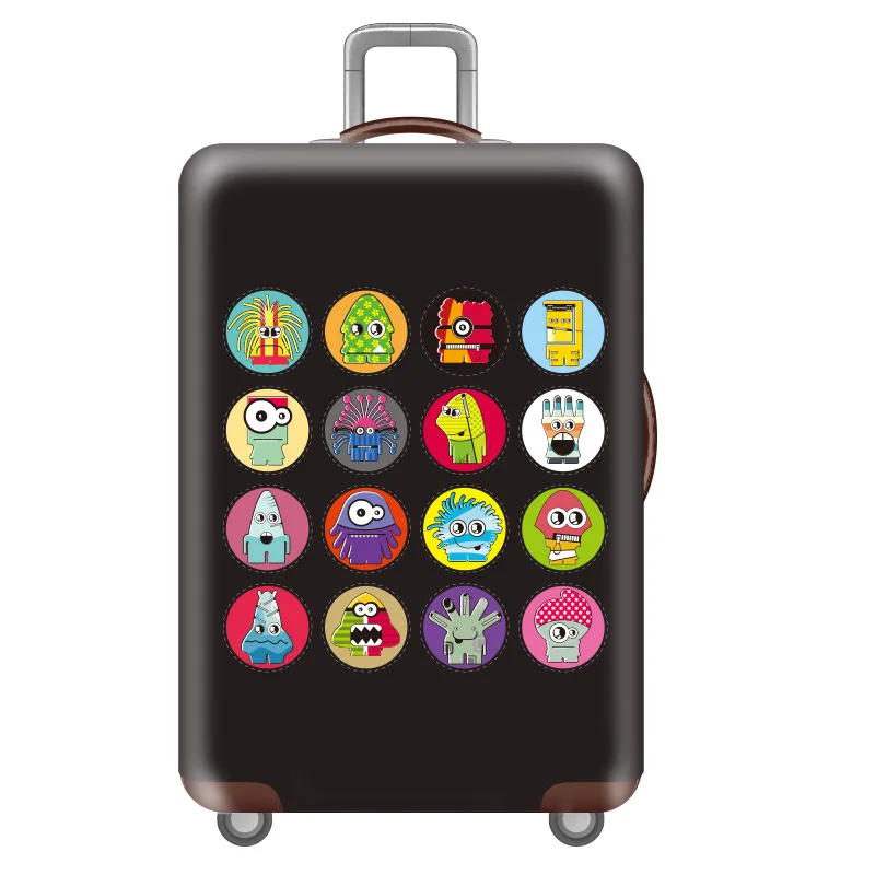 14 Luggage cover Эластичный Чехол для багажа для путешествий с цветочным узором, Защитные чехлы для багажа, уплотненный чехол для чемодана 18-32 дюйма, аксессуары для путешествий - Цвет: 14 Luggage cover