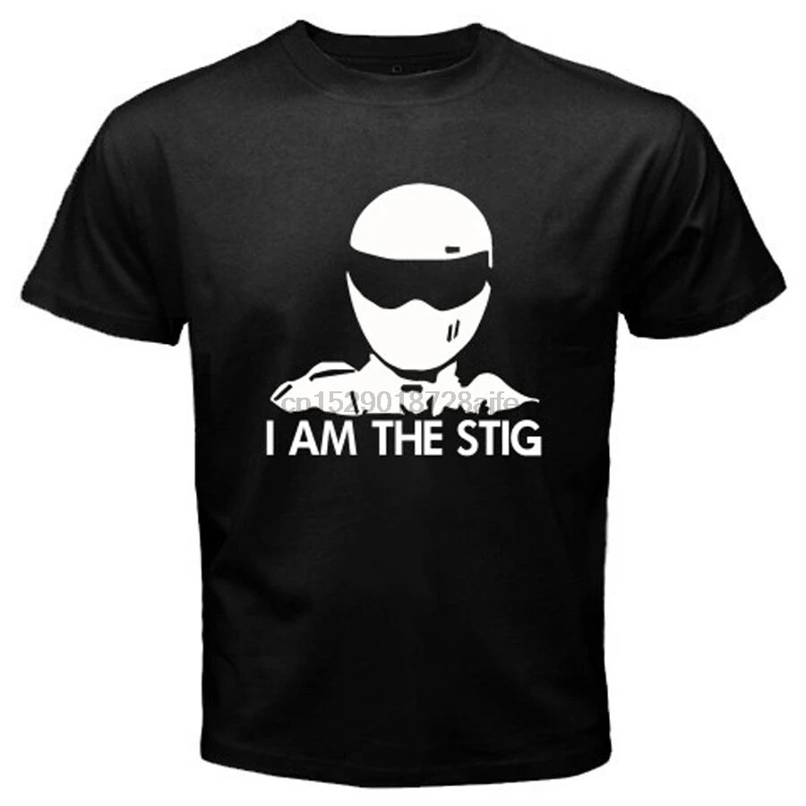  Новинка Футболка с надписью I am Стиг TOP GEAR автомобильной Megazine ТВ шоу Мужские
